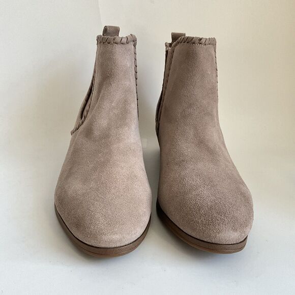 Jack Rogers Chelsea Boot Women Size 9.5M Taupe Suede Poppy Pull-on Waterproof - Picture 4 of 12